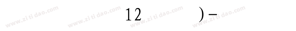 宋体小四 12号字)字体转换